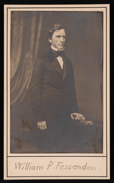 Porträt von William Pitt Fessenden, vor 1869 von Brady