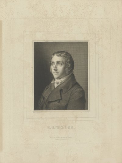 Porträt von Barthold Georg Niebuhr 1776-1831, um 1830-1840 von Breitkopf and Härtel