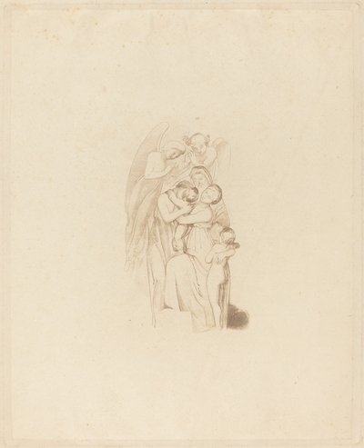 Heilige Familie mit Engeln l.1: Der Marsch des Intellekts von British 19th Century