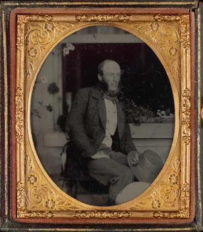 Porträt eines Mannes, ca. 1860 (Foto) von British Photographer