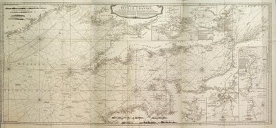 Eine neue hydrographische Vermessung des Ärmelkanals, mit einem Teil des Atlantischen Ozeans bis Cape Clear, verbessert von der großen Karte des verstorbenen Thomas Jefferys, Geograph des Königs von British School
