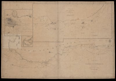 Karte von Terra Australis von M Flinders, Kommandant von Seiner Majestät Sloop 