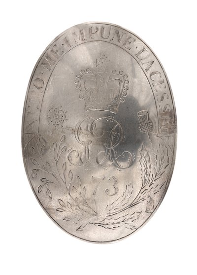 Schultergurtplatte, 73. (Highland) Regiment zu Fuß, ca. 1788 (Schultergurtplatte) von British School