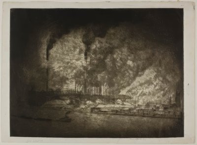 Chicago - Die Illinois Steel Co., 92. Straße von Bror Julius Olsson Nordfeldt