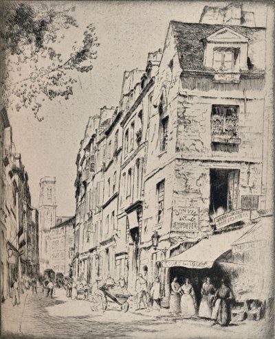 Cour des Halles, Rue St Jacques, 1915 von Bror Julius Olsson Nordfeldt