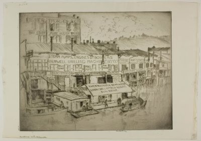 Das Bootshaus am Willamette von Bror Julius Olsson Nordfeldt