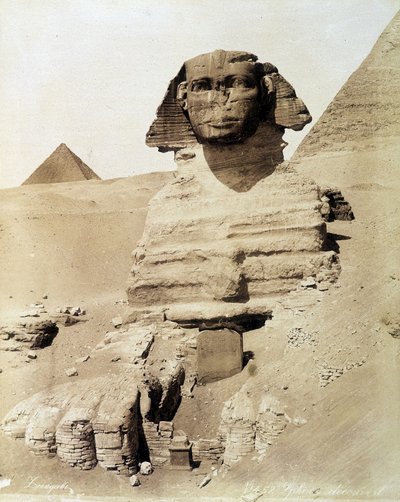 Die Sphinx - Fotografie der Zangali Brüder, späte 19. Jahrhundert von Brothers Zangaki