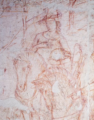 Triumph des Todes, Sinopia von Buonamico Buffalmacco