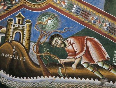 Eldrad beim Pflügen in Ambilly, Provence (Detail) von Byzantine