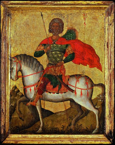 Heiliger Menas zu Pferd von Byzantine