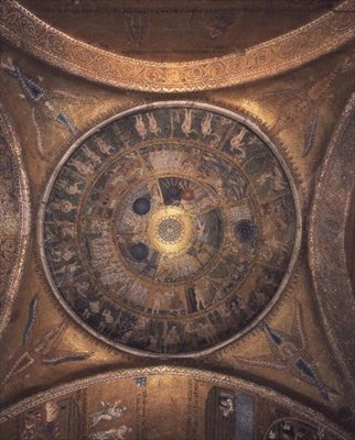 Schöpfung auf der Kuppel im Vestibül von Byzantine Byzantine