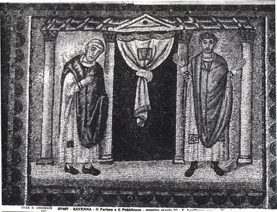 Gleichnis vom Pharisäer und Zöllner von Byzantine School