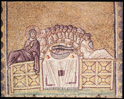 Das letzte Abendmahl von Byzantine School