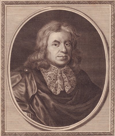 Porträt des englischen Arztes Thomas Sydenham (1624-1689), Kupferstich von John Goldar (1729-1795) nach einem Gemälde von P. Lely von J.B. and Brown J. Rowbotham