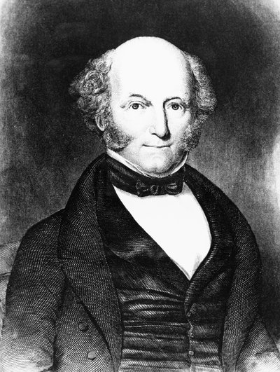 Porträt von Martin Van Buren (1782-1862), amerikanischer Anwalt und Politiker, der als 8. Präsident der Vereinigten Staaten von 1837 bis 1841 diente, Gravur von J.B. and Brown J. Rowbotham
