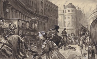 Pferdeomnibus, London von C.L. Doughty