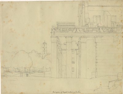 Eine Szene von der Via Sacra, auf dem Forum Romanum mit dem Tempel von Antonius und Faustina und Blick auf das Kapitol, Rom von Christoffer Wilhelm Eckersberg