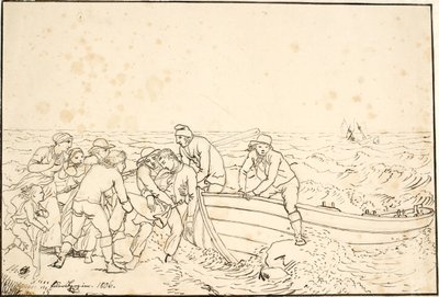 Die Fischer von Hornbæk von Christoffer Wilhelm Eckersberg