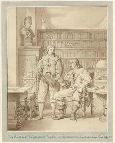 Frederik III lässt das Königsgesetz von Peder Schumacher ausarbeiten von Christoffer Wilhelm Eckersberg