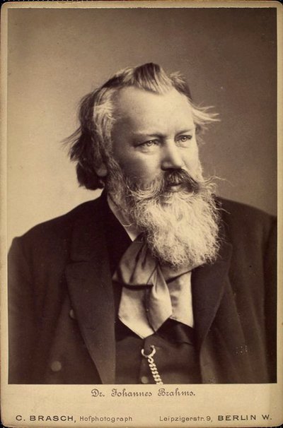 Johannes Brahms, deutscher Komponist und Pianist, 1889 von C Brasch