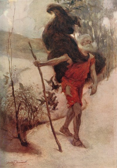 Ein Liebesstreit (Farblithografie) von C. Dudley (after) Tennant