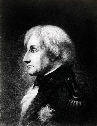 Lord Nelson im Merton House Anfang September 1805, 19. Jahrhundert von C John M Whichelo