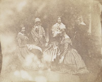 34. Künstlerische Gruppen in verschiedenen Posen, um 1845 von Calvert Jones