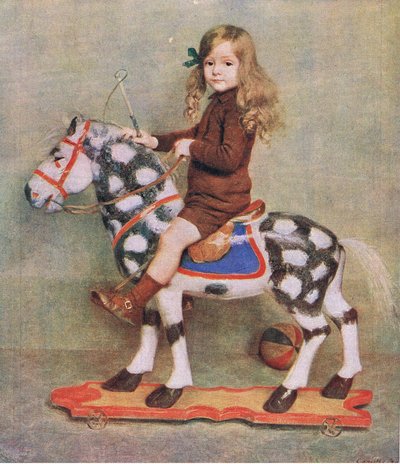 Das Mädchen mit dem Holzpferd, Illustration aus My Magazine von Camille Boiry