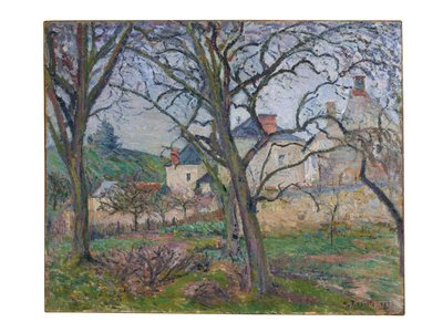 Der Garten von Maubuisson, Blick Richtung Küste Saint-Denis, Pontoise, 1876 von Camille Jacob Pissarro