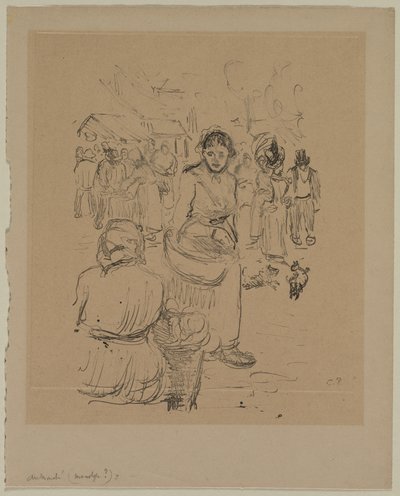 Auf dem Markt von Camille Pissarro