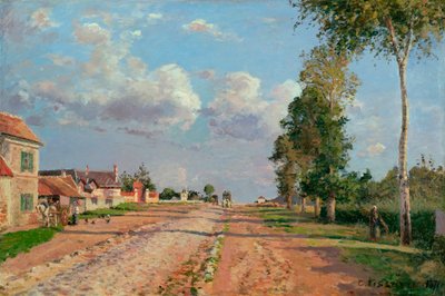 Straße nach Versailles, Rocquencourt von Camille Pissarro