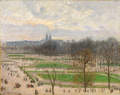 Der Garten der Tuilerien an einem Winternachmittag, 1899 von Camille Jacob Pissarro