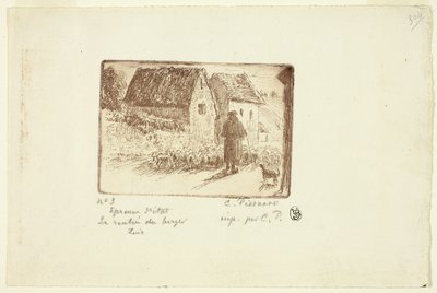 Die Rückkehr des Hirten von Camille Pissarro