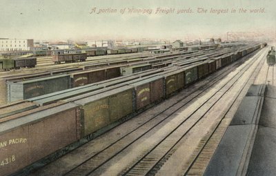 Ein Teil der Winnepeg-Frachtbahnhöfe, die größten der Welt, Kanada von Canadian Photographer
