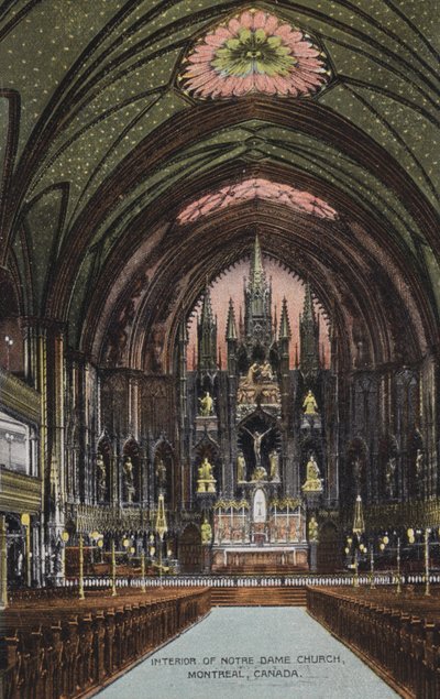 Innenraum der Notre-Dame-Kirche, Montreal, Kanada von Canadian Photographer