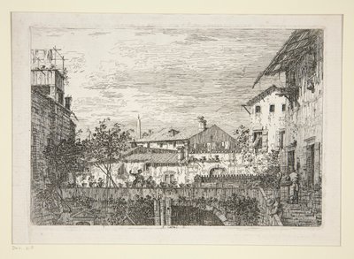 Die Terrasse, aus der Serie Vedute von Canaletto (Giovanni Antonio Canal)