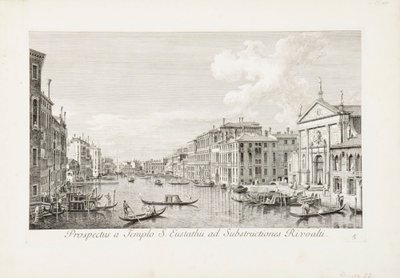 Ein Blick von Saint Eustachius nach Rialto von Canaletto