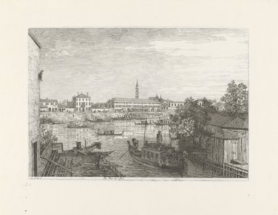 Anlegestelle in Dolo von Canaletto