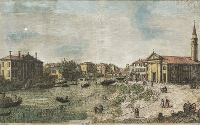 Canaletto Al Dolo koloriert von Canaletto