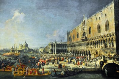 Empfang des französischen Botschafters in Venedig von Canaletto