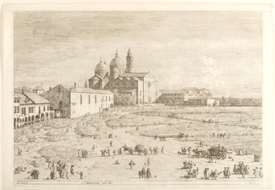 S. Giustina in Prà della Valle, aus der Serie „Ansichten“ von Canaletto