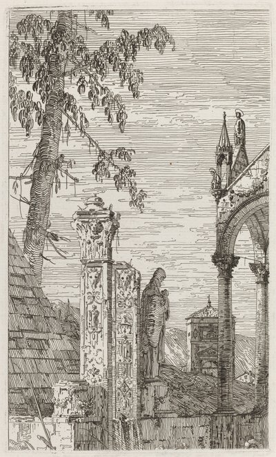 Das Grab des Bischofs (Mitte) von Canaletto