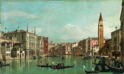 Der Canal Grande, Venedig, Blick nach Südosten, mit dem Campo della Carità rechts, 1730er Jahre von Giovanni Antonio Canal