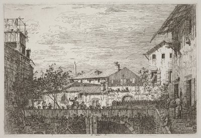 Die Terrasse [unten rechts] von Canaletto