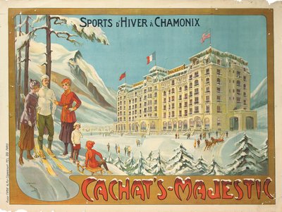 Plakat, das das Hotel "Cachat