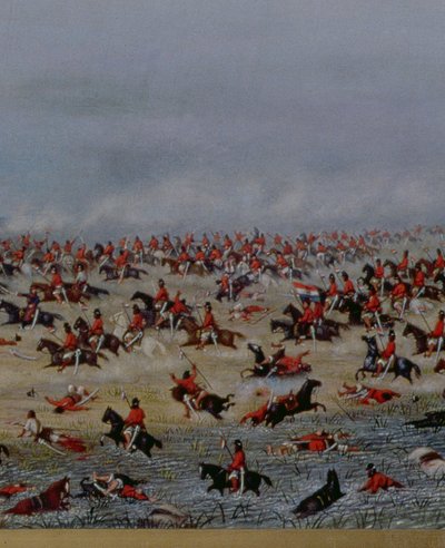 Schlacht von Tuyuti, aus den Gemälden, die den Krieg der Dreifachen Allianz darstellen von Candido Lopez