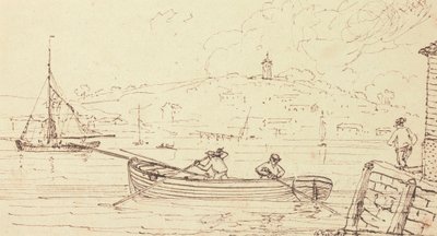 Skizze von Bootsmännern, West Cowes, 16. Februar 1826 von Capt. Thomas Hastings