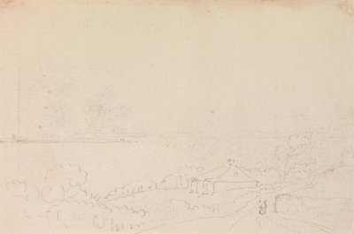 Skizze eines Häuschens in der Nähe der Küste von Capt. Thomas Hastings