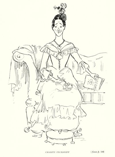 Dickens Figur: Charity Pecksniff von Captain Edward Henry Handley Read
