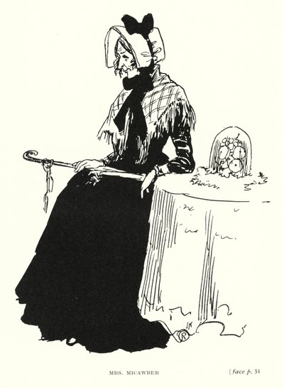 Dickens Charakter: Mrs. Micawber von Captain Edward Henry Handley Read